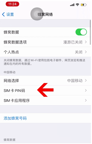 博爱苹果14维修网分享如何给iPhone14的SIM卡设置密码 