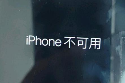 博爱苹果服务网点分享锁屏界面显示“iPhone 不可用”如何解决 